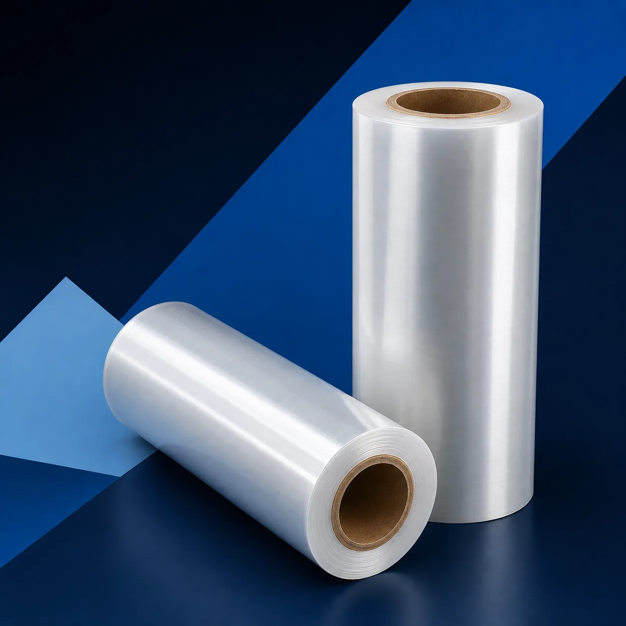 Clear cold lamination film rolls
